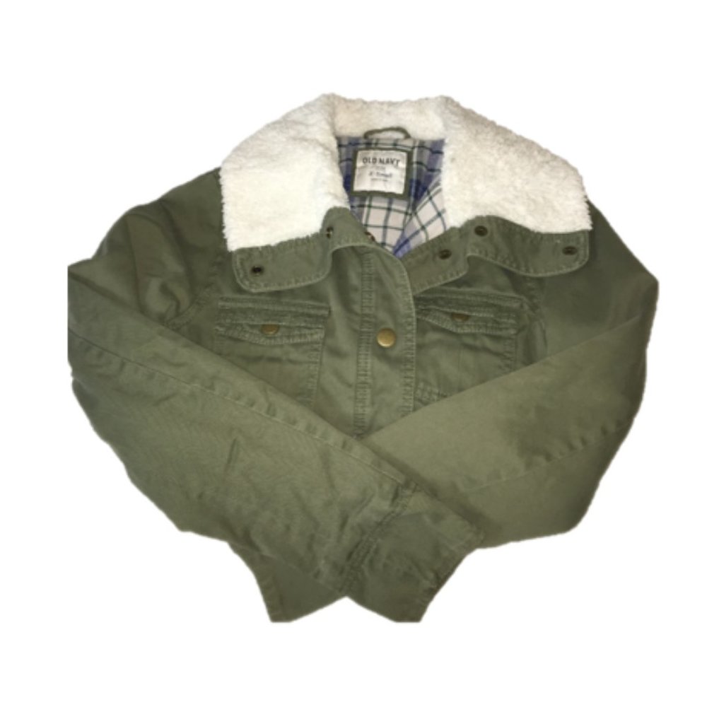 OLD NAVY Faux-Fur Lined Utility Jacket/Coat